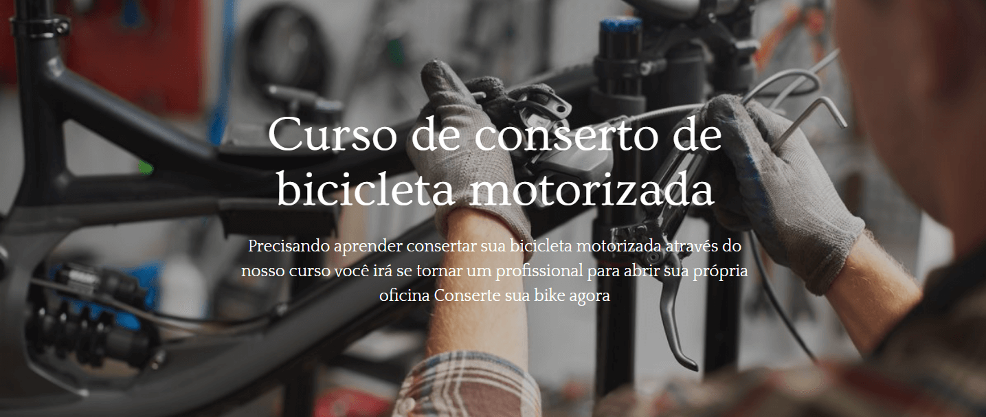 Curso de conserto de bicicleta motorizada